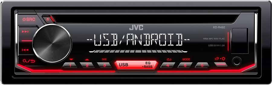 JVC KD-R492 CD-Receiver schwarz 