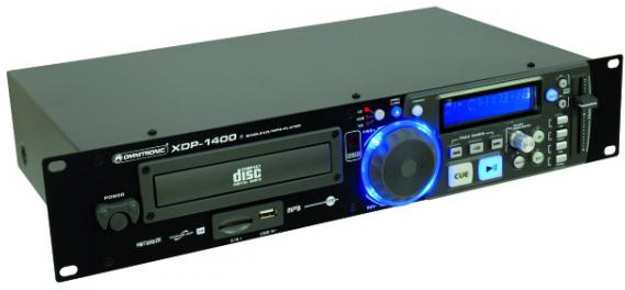 OMNITRONIC XDP-1400 Profi CD-//MP3-Player CD und MP3-Player für CD USB und SD