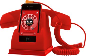 Produktfoto ICE-PHONE Docking Station E Cornetta Stile Retro'